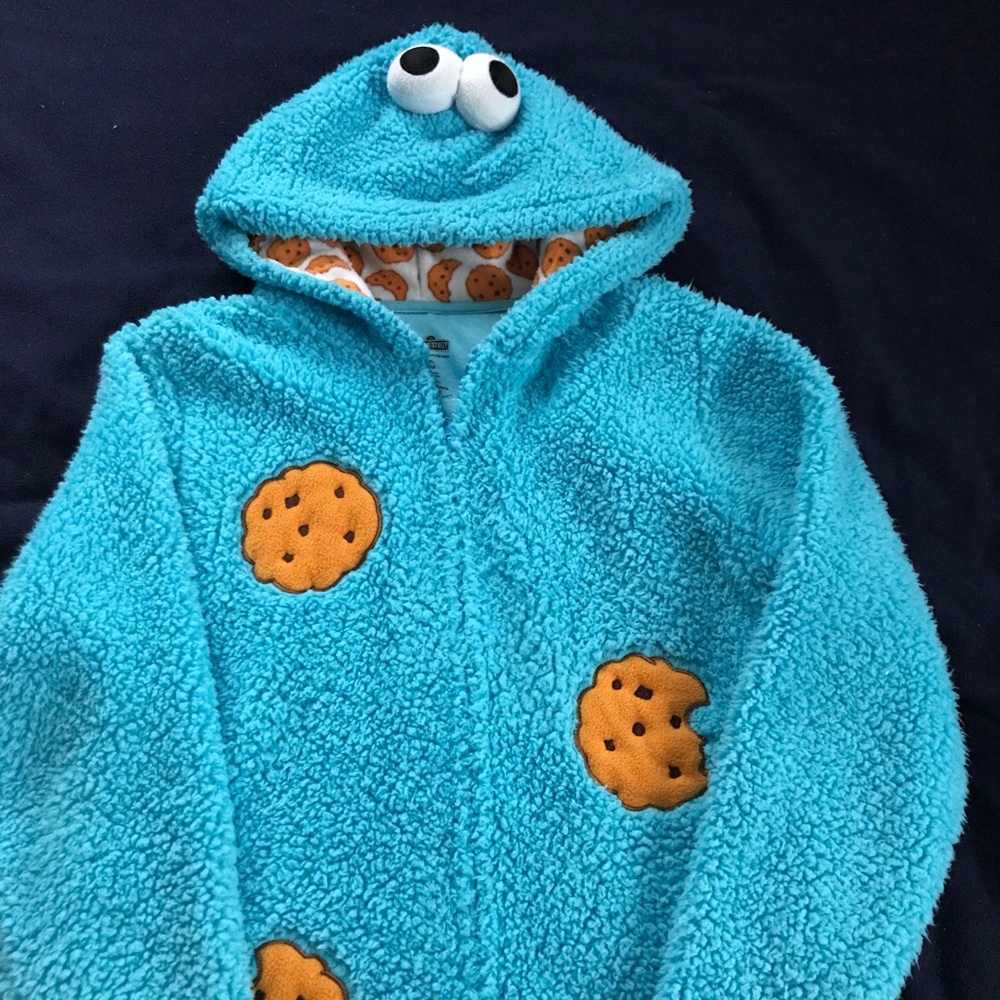 Adult Cookie Monster Onesie L